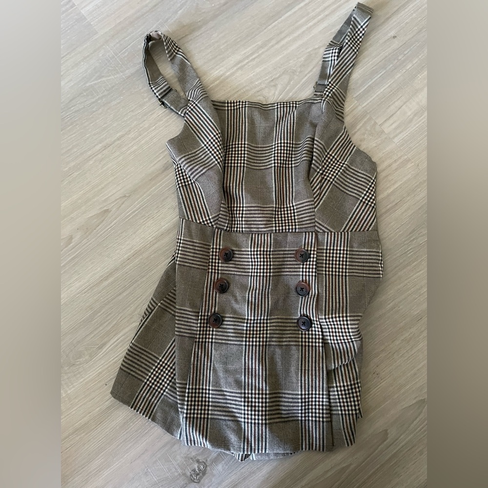Urban Outfitters Plaid Romper